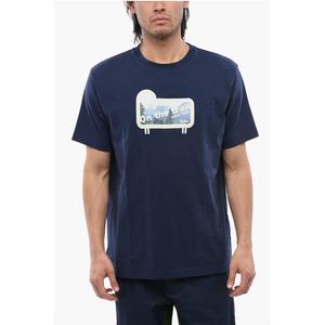 Футболка с принтом SHEEP PANORAMA Woolrich, синий