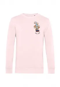 Толстовка с графическим изображением руки кало. Henry Tiger, Baby Pink