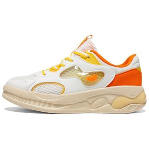 361° Нескользящие и дышащие низкие повседневные туфли женские белого, оранжевого и желтого цветов