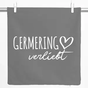 Декоративная наволочка Huuraa с надписью Влюбленный подарок Germering, 40x40 см, серый стальной хлопок, украшение Germering Hellweg Druckerei
