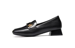 HLA Лоферы женские, черные/бежевые