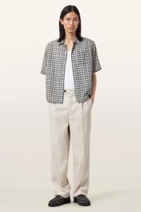 Шерстяные брюки TALLIS Allsaints, бежевый