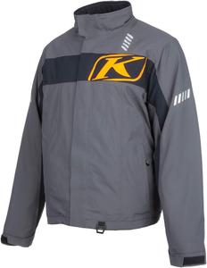 Мужская утепленная куртка для снегохода KLIM Keweenaw |Gore-Tex, Asphalt - Strike Orange