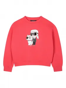 Толстовка Ikon Karl & Choupette KARL LAGERFELD KIDS, красный