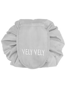 Intirilife Косметичка One Step с завязками, светло-серого цвета