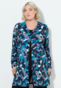 Кардиган Ulla Popken MATTE POLKA DOT ONE BUTTON, Black