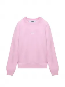 Свитшот с принтом логотипа MSGM, розовый