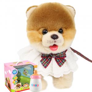 Lick Woof, Pomeranian, умная машинная вязка плюшевые реалистичные куклы собак милые 33cm высота CU MATE C