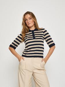 Minus Пуловер в полоску «Черный ирис»