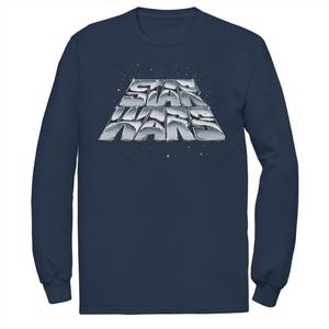 Мужская хромированная футболка с графическим логотипом «Звездные войны» Licensed Character