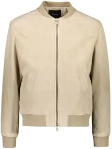 Замшевый бомбер YVES SALOMON, нейтральный
