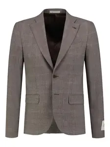 Пиджак в клетку Corneliani, коричневый