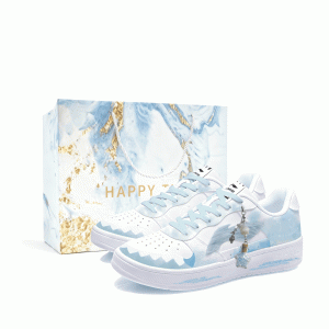 Кроссовки для скейтбординга LiNing Pontoon Boats с износостойкой амортизацией, низкие, унисекс, sky синий