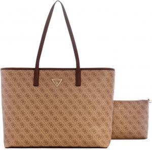 GUESS Power Play Quattro G большая техническая сумка - One Size, логотип Latte