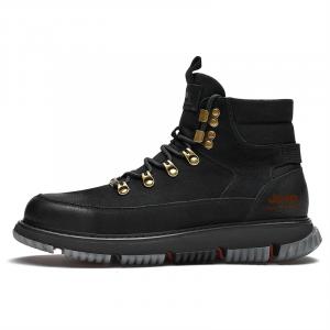 Термостойкие абразивоустойчивые амортизирующие высотные противоскользящие горные ботинки мужские Jeep, черный