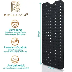 Коврик для ванной Delluxia, черный