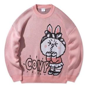 Свитер x line friends с графическим круглым вырезом Li-Ning, розовый