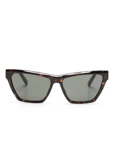 Солнцезащитные очки в оправе «бабочка» Saint Laurent Eyewear, коричневый