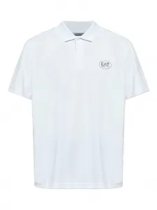 Рубашка-поло с логотипом Ea7 Emporio Armani, белый