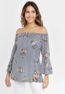 Блузка кармен Lascana, Blue