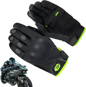 Мотоциклетные перчатки с сенсорным экраном, летние мотоциклетные перчатки, противоскользящие дышащие спортивные мотоциклетные перчатки с сенсорным экраном, grün