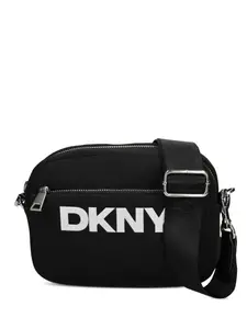 Сумка через плечо с логотипом DKNY, черный