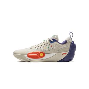 Баскетбольные кроссовки с низким верхом, противоскользящие, с амортизацией, детские LINING YOUNG, серебряный/серый