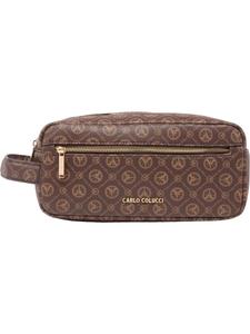 Косметичка Carlo Colucci Cosmetic Bag, цвет brown/light brown