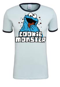 Футболка Logoshirt Sesamstrasse Krümelmonster, цвет hellblau-dunkelblau