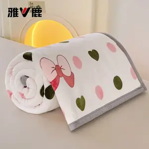 Yalu Двухслойное плед-одеяло из молочного вельвета 150х200 см, цвет Pink Bow Tie