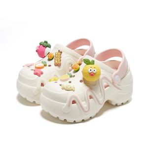 TINMUU Женские клоги бело-розовые аксессуары 2, цвет White & Pink Accessories 2