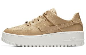 Кроссовки для скейтбординга Air Force 1 женские с низким верхом цвета хаки Nike