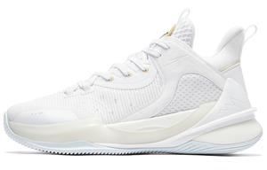 Баскетбольные кроссовки Poisonous Fangs 2.0 мужские с высоким верхом белые/золотые Qiaodan