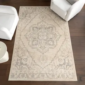 Старинный винтажный ковер Fable nuLOOM, 274x366 см, бежевый