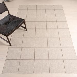 nuLOOM Calandra клетчатый шерстяной ковер 229 x 290 см для гостиной, спальни, столовой, кухни, машинная стирка, бежевый/коричневый