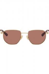 Солнцезащитные очки Split metal Bottega Veneta, золотой