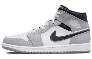 Jordan 1 Mid Light Smoke Grey Антрацит
