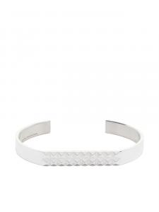 Браслет Le Gramme с пирамидкой и гильошированием, серебристый