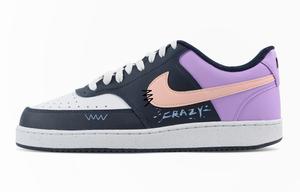 Nike Кроссовки Court Vision Low Rhapsody Maze низкие мужские синий фиолетовый