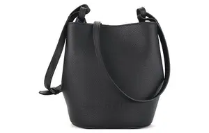 Burberry Сумка-ведро из коровьей кожи, женская сумка, сумка через плечо, кроссбоди обычный размер black