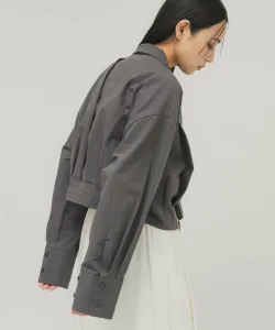 Укороченная рубашка с заправленным низом Kbf, цвет Charcoal Gray