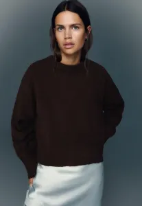 С подшитым джемпером Bershka, Dark Brown