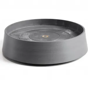 Подставка для горшка ECOPOTS "на колесах Oslo 35 Grey", для внутреннего и наружного применения: морозоустойчивая, ударопрочная и светостойкая, серый
