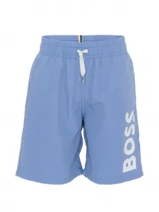 Плавательные шорты с завязкой и логотипом BOSS Kidswear, синий