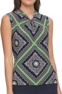 Топ с принтом и узлом на шее от Tommy Hilfiger, Green