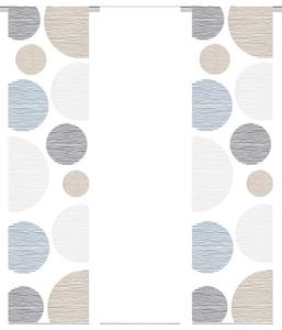 Комплект панельных штор 3 шт. полупрозрачные 60/245 см, серо-коричневый