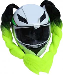 Косичка для шлема Fgbetcv, черный / зеленый
