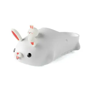 Сандалии с закрытым носком Animal Total Mobilization Animore Rabbit, унисекс HelloSlippers, White
