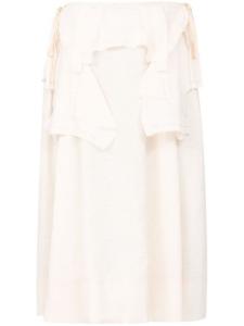 Maison Margiela юбка миди Work-in-Progress, нейтральный цвет