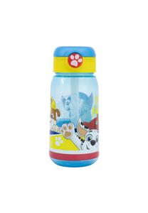 Детская бутылка для воды Paw Patrol 510 мл с трубочкой и крышкой Spin Master, синяя 17,3x7,5x7,5 см